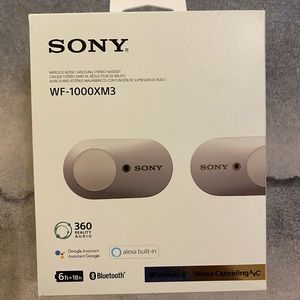 Sony WF-1000XM3 wireless in-ear stereo headphones (white)